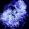 Christmas Warehouse 360 Blue & Cool White Concave Bulb Led Christmas Icicle String Light - 8M> Icicle Lights