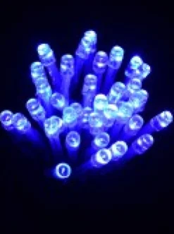 Christmas Warehouse 400 Blue & Cool White Concave Bulb Led Christmas Curtain Light String - 2.5M> Curtain Lights