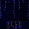 Christmas Warehouse 1008 Blue & Cool White Concave Bulb Led Christmas Icicle String Light - 30M> Icicle Lights