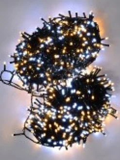 Christmas Warehouse 1000 Cool & Warm White Led Concave Bulb Wifi Christmas String Lights - 50M><noscript><img width=
