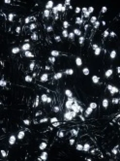 Christmas Warehouse 500 Cool White Led Concave Bulb Christmas Fairy String Lights - 25M><noscript><img width=