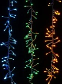 Christmas Warehouse 336 Multi Colour Led Concave Bulb Firecracker Cluster Icicle Light - 90Cm><noscript><img width=