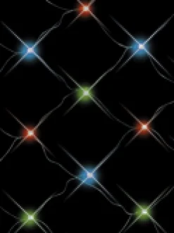 Christmas Warehouse 96 Multi Colour Led Concave Bulb Christmas Net Light - 1.3M X 2.1M> Net Lights
