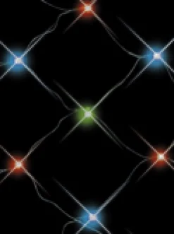 Christmas Warehouse 96 Multi Colour Led Concave Bulb Christmas Net Light - 1.3M X 2.1M><noscript><img width=