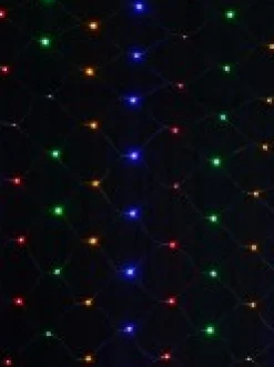 Christmas Warehouse 180 Multi Colour Led Concave Bulb Christmas Net Light - 1.8M X 1.8M> Net Lights