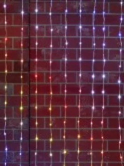 Christmas Warehouse 240 Smart Multi Colour Led Seed Bulb Waterfall Christmas Curtain Light - 1.8M><noscript><img width=