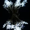 Christmas Warehouse 20 Stars With Cool White Led Bulb Christmas String Battery Lights - 2M> Battery Operated Lights