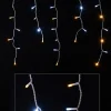 Christmas Warehouse 1008 Warm & Cool White Concave Bulb Led Christmas Icicle String Light - 30M> Icicle Lights