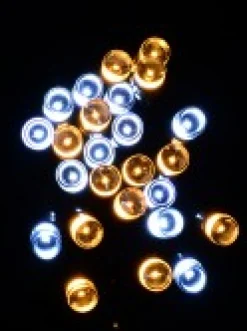 Christmas Warehouse 500 Warm & Cool White Led Concave Bulb Christmas Fairy String Lights - 25M> Led Fairy Lights