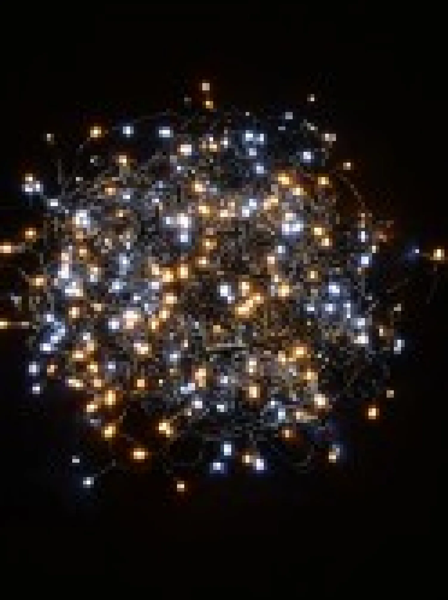 Christmas Warehouse 500 Warm & Cool White Led Concave Bulb Christmas Fairy String Lights - 25M> Led Fairy Lights