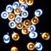 Christmas Warehouse 300 Warm & Cool White Led Concave Bulb Christmas Fairy String Lights - 15M> Led Fairy Lights