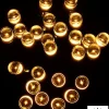 Christmas Warehouse 1000 Warm White Concave Led Bulb Solar Powered String Fairy Lights - 100M> Led Fairy Lights