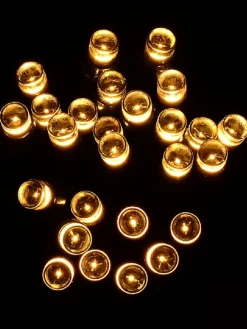 Christmas Warehouse 500 Warm White Led Concave Bulb Christmas Fairy String Lights - 25M> Led Fairy Lights
