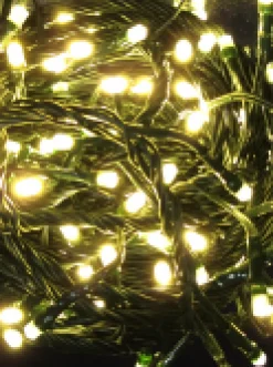 Christmas Warehouse 500 Warm White Led Concave Bulb Christmas Fairy String Lights - 25M><noscript><img width=