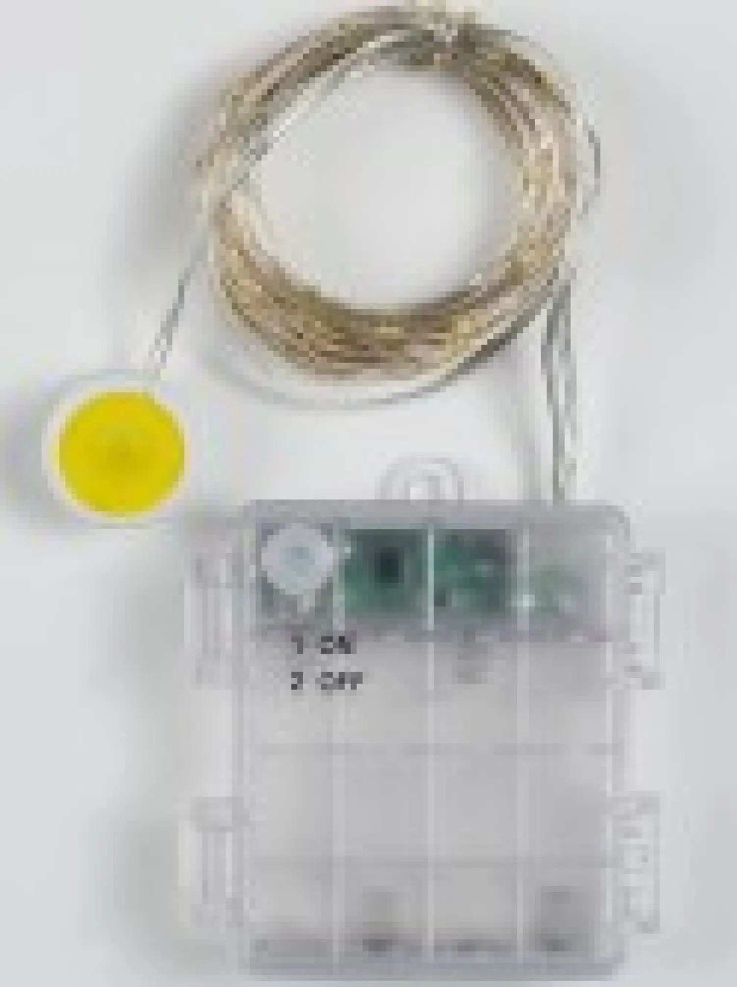 Christmas Warehouse 100 Warm White Micro Led Seed Bulb Christmas Wire Battery Lights - 10M> Battery Operated Lights
