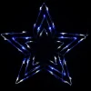 Christmas Warehouse Blue & Cool White Led Triple Christmas Star String Light Silhouette - 50Cm> Christmas Light Displays