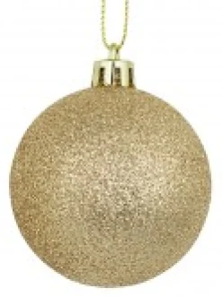Christmas Warehouse Champagne Glitter, Matte & Metallic Christmas Baubles - 12 X 60Mm><noscript><img width=