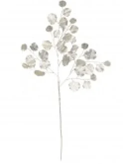 Christmas Warehouse Champagne Wide Leaf Magnolia Look Decorative Christmas Spray Stem - 86Cm> Christmas Stems