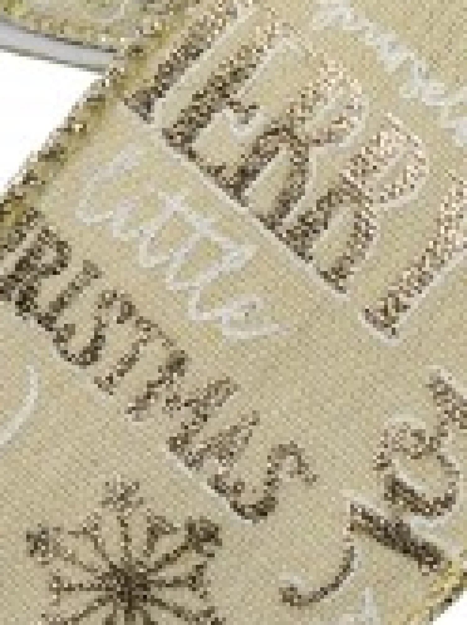 Christmas Warehouse Christmas Font On Natural Look Christmas Ribbon With Silver Edging - 3M> Christmas Ribbon