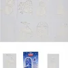 Christmas Warehouse Christmas Themes Reusable Spray Snow Stencil Christmas Decorations - 24Cm> Window Decals, Stencils & Stickers