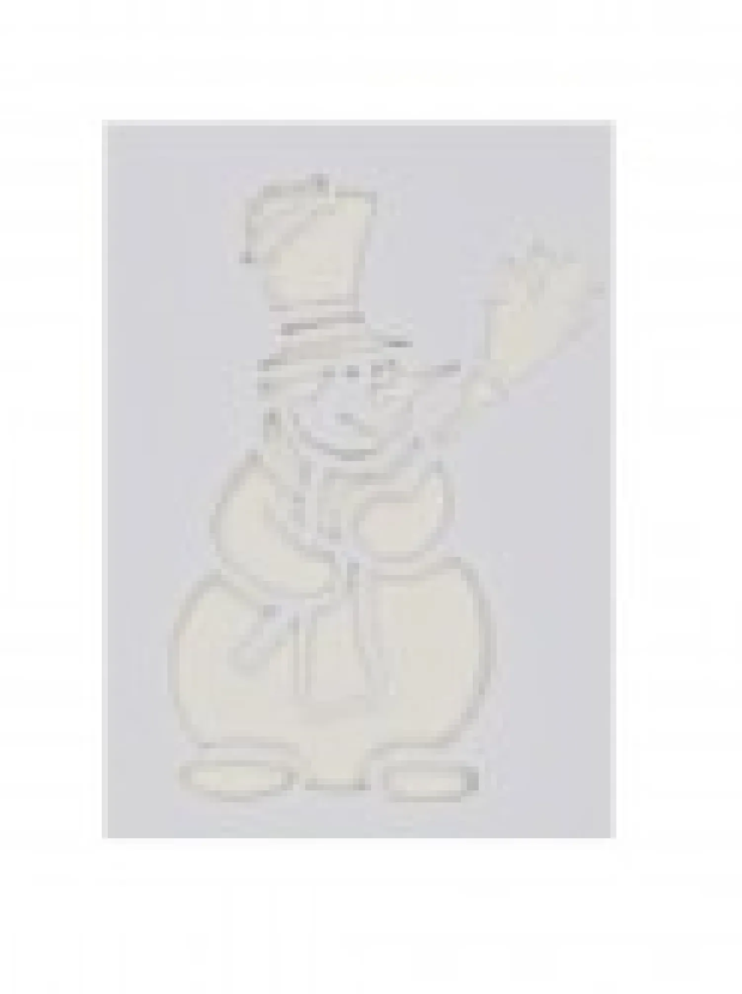 Christmas Warehouse Christmas Themes Reusable Spray Snow Stencil Christmas Decorations - 24Cm> Window Decals, Stencils & Stickers