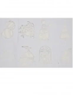 Christmas Warehouse Christmas Themes Reusable Spray Snow Stencil Christmas Decorations - 24Cm><noscript><img width=