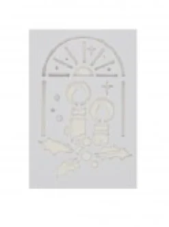 Christmas Warehouse Christmas Themes Reusable Spray Snow Stencil Christmas Decorations - 24Cm><noscript><img width=