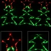 Christmas Warehouse Christmas Tree Shape With Stars Led String Light Silhouettes - 3 X 39Cm> Christmas Light Displays