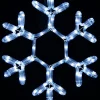 Christmas Warehouse Cool White Led Branched Star Snowflake Rope Light Silhouette - 40Cm> Christmas Light Displays