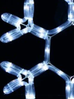 Christmas Warehouse Cool White Led Branched Star Snowflake Rope Light Silhouette - 40Cm><noscript><img width=