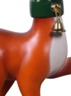 Christmas Warehouse Cute Resin Reindeer Calf With Christmas Gift Life Size Decor Ornament - 89Cm><noscript><img width=