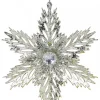 Christmas Warehouse 3D Silver Snowflake With Sequins Christmas Tree Hanging Decoration - 15Cm> Hanging Decorations - Individual