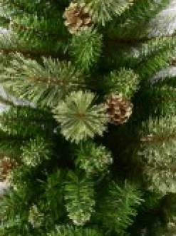 Christmas Warehouse Dawn Dew Light Traditional Christmas Tree With Pine Cones & 1164 Tips - 2.3M> Traditional Christmas Trees