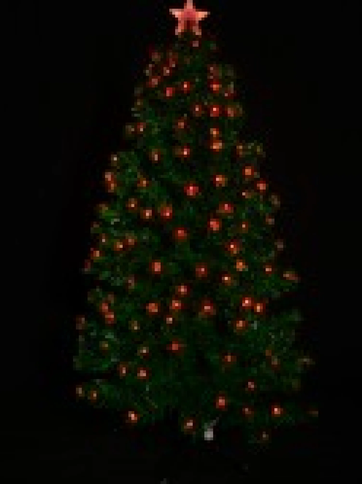 Christmas Warehouse Enchanting Dynamic & Static Colour Led Christmas Tree With 254 Tips - 1.8M> Fibre Optic Christmas Trees