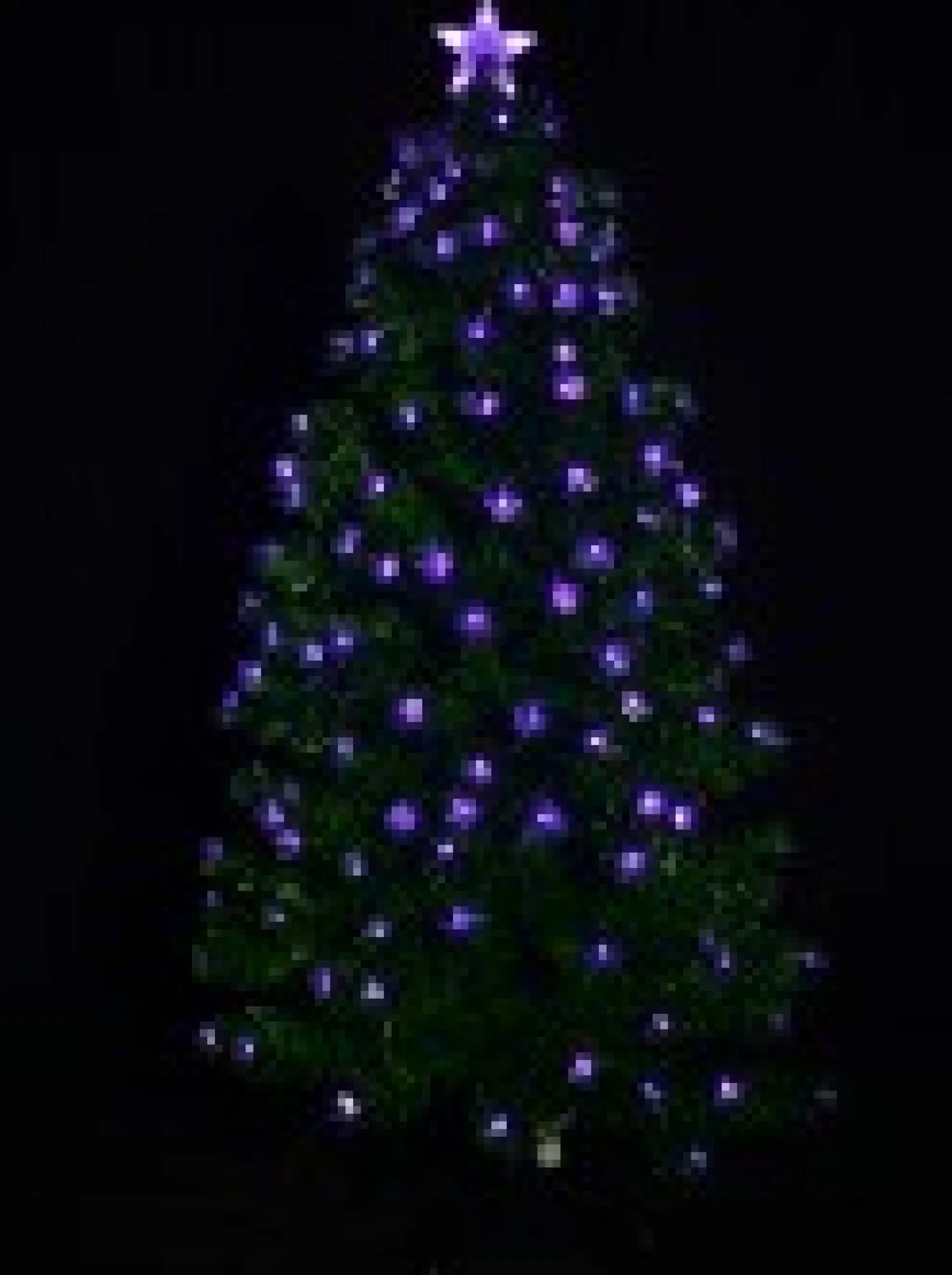 Christmas Warehouse Enchanting Dynamic & Static Colour Led Christmas Tree With 254 Tips - 1.8M> Fibre Optic Christmas Trees