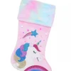 Christmas Warehouse Fabulous Unicorn, Rainbow & Star Applique Velvet Christmas Stocking - 48Cm> Christmas Stockings