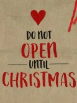 Christmas Warehouse Faux Jute Happy Santa Do Not Open Until Christmas Gift Santa Sack - 93Cm><noscript><img width=