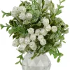 Christmas Warehouse Frosted Mistletoe With Simulant Jewel Christmas Hanging Decoration - 12Cm> Hanging Decorations - Individual