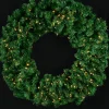 Christmas Warehouse Giant Balsam Pine Needle Pre-Lit Christmas Wreath With 420 Tips - 1.2M> Christmas Wreaths