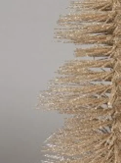 Christmas Warehouse Glittered Champagne Spiral Pine Needle Christmas Table Top Tree - 20Cm> Table Top Christmas Trees