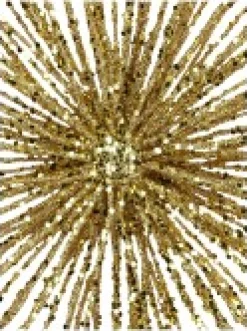Christmas Warehouse Glittered Gold Starburst Christmas Tree Topper Decoration - 38Cm><noscript><img width=