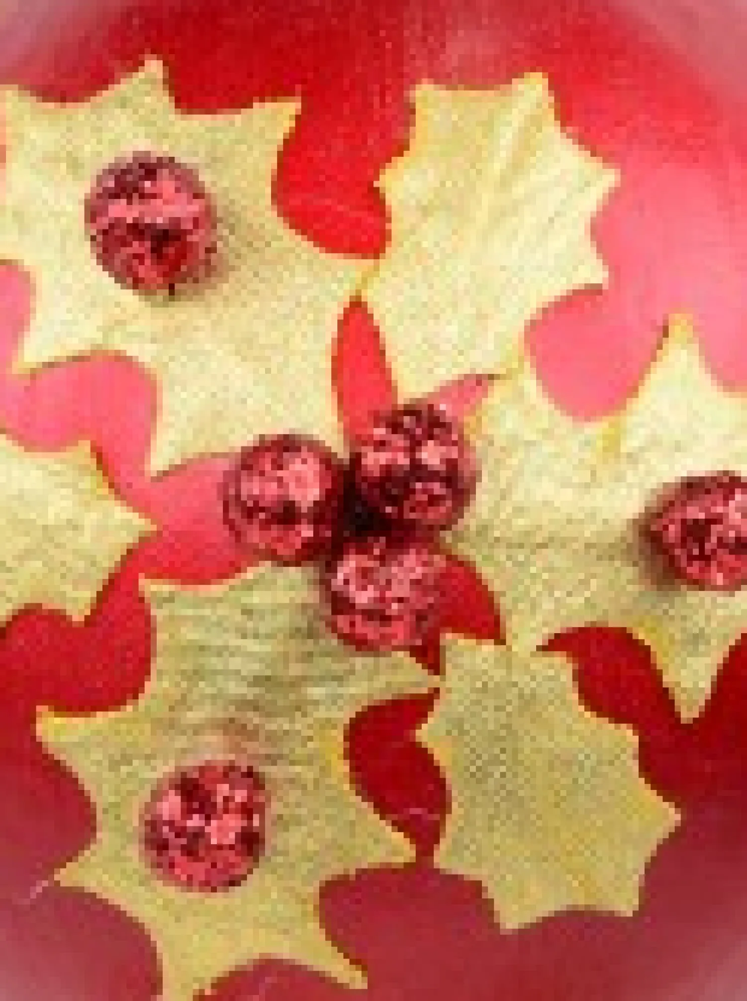 Christmas Warehouse Gold Antique Holly Red Bauble Christmas Tree Hanging Decoration - 11Cm> Hanging Decorations - Individual