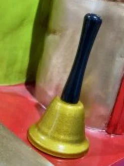 Christmas Warehouse Gold Functioning Santa Bell Christmas Accessory - 13Cm> General Accessories