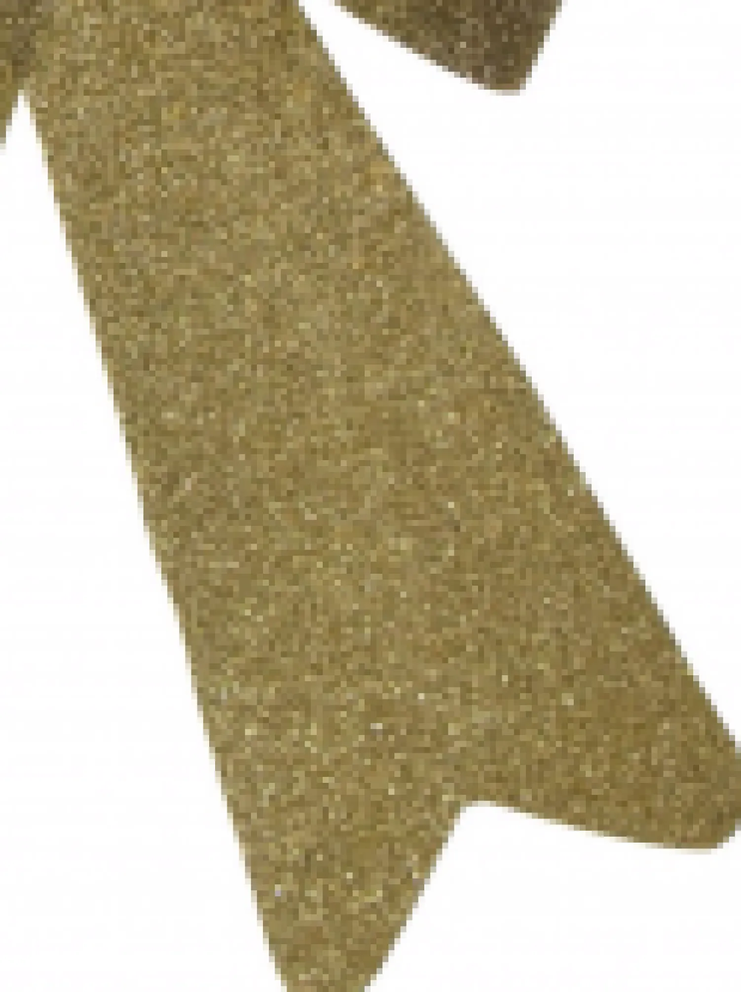 Christmas Warehouse Gold Glitter Pvc Christmas Tree Bow Decoration - 24Cm> Christmas Bows