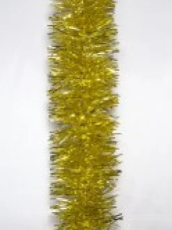 Christmas Warehouse Gold Metallic 6Ply Classic Christmas Tinsel Garland - 50Mm X 5M><noscript><img width=