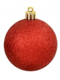 Christmas Warehouse Green & Red Christmas Baubles With 4 Glitter Designs & Shiny - 9 X 60Mm><noscript><img width=