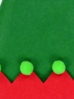 Christmas Warehouse Green Curl Top Felt Traditional Christmas Elf Hat - One Size Fits Most><noscript><img width=