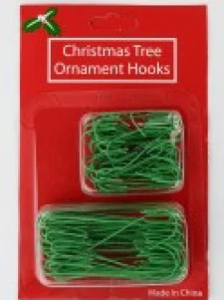 Christmas Warehouse Green Wire Reusable Christmas Decoration & Ornament Hanger - 100 Pack><noscript><img width=