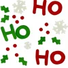 Christmas Warehouse Ho Ho Ho, Snowflakes & Holly Gel Christmas Window Cling Decoration - 17Cm> Window Decals, Stencils & Stickers