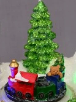 Christmas Warehouse Home By The River & Train Christmas Scene With Led & Fibre Lights - 15Cm><noscript><img width=